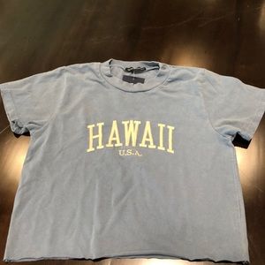 Brandy Melville cropped hawaii tshirt
